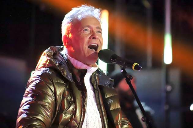 Olaf Berger bei der Aufzeichnung der TV-Show Wenn die Musi spielt - Winter Open Air 2023 auf der Bühne bei der Talstation der Kaiserburgbahn. Bad Kleinkirchheim, 21.01.2023