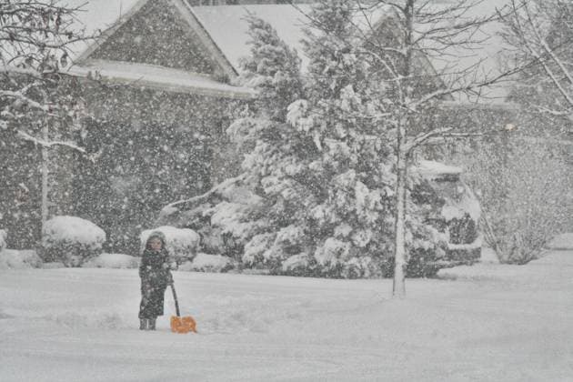 Toronto Gets Hit By Massive Winter Snowstorm Child shovels snow in front of her home as a massive snowstorm hit Toronto, Ontario, Canada, on January 25, 2023. The storm is expected to drop between 20-25 centimeters total snowfall accumulation across the Greater Toronto Area and officials are calling the most significant winter storm of the season so far. Toronto Ontario Canada  Copyright: xCreativexTouchxImagingxLtdx originalFilename: friedman-torontog230125_npagH.jpg