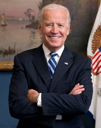 RECORD DATE NOT STATED Official portrait of Vice-President Joe Biden. Joseph Robinette Biden Jr. (born November 20, 1942) is an American politician who is the 46th and current president of the United States. A member of the Democratic Party, he previously served as the 47th vice president from 2009 to 2017 under Barack Obama and represented Delaware in the United States Senate from 1973 to 2009 WorldxHistoryxArchive 917_02_wha_166_0919
