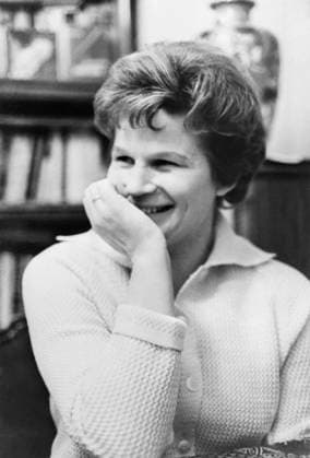 Moscow oblast. USSR. February 27, 1964. Hero of the Soviet Union, the first woman-cosmonaut of the USSR Valentina Nikolayeva-Tereshkova pictured at home. Valentin Cheredintsev TASS  15138949