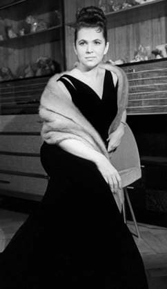 Moscow, USSR. January 10, 1961. Soviet opera singer, lead singer of the State Academic Bolshoi Theatre of the Soviet Union Galina Vishnevskaya poses for a photo. Vladimir Savostyanov, Alexander Konkov TASS  1434408