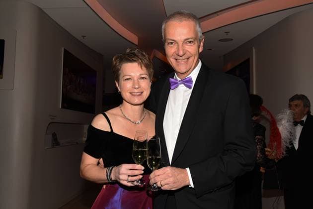 Irmgard Dr Michael Moeller Hofbraue Direktor Muenchen 28.01.2023 Deutsches Theater Narrhalla Soiree Verleihung des Karl Valentinsorden Muenchen