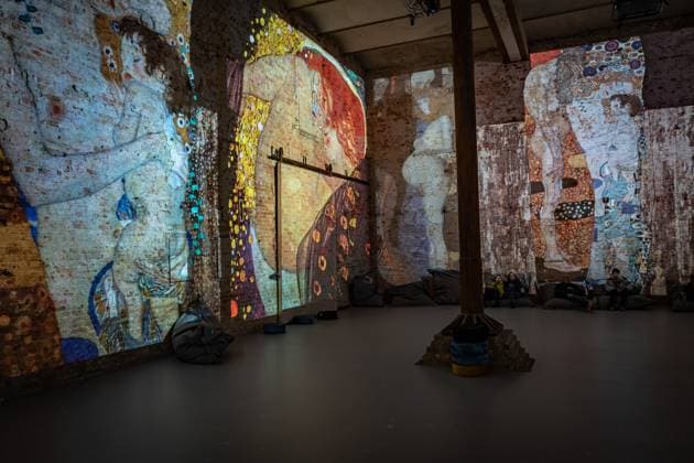 Berlin Prenzlauer Berg; Gustav Klimt: Klimts Kuss - eine immersive Geschichte; Musikbrauerei - 29.01.2023. NUR REDAKTIONELLE NUTZUNG Berlin