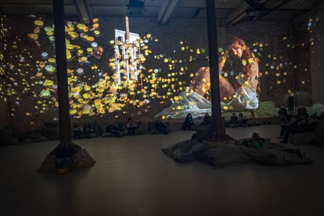 Berlin Prenzlauer Berg; Gustav Klimt: Klimts Kuss - eine immersive Geschichte; Musikbrauerei - 29.01.2023. NUR REDAKTIONELLE NUTZUNG Berlin