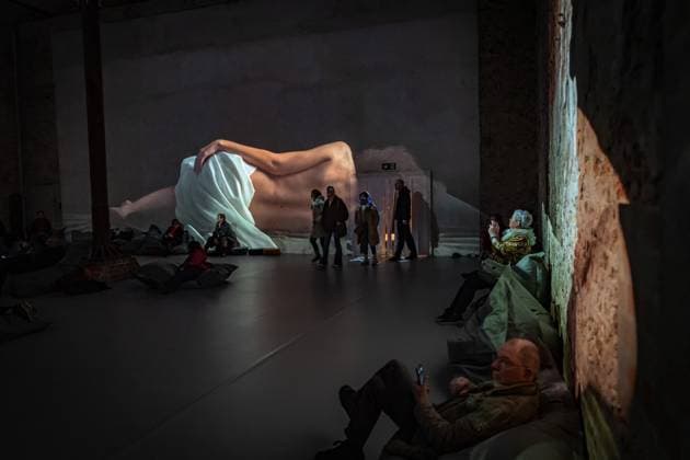 Berlin Prenzlauer Berg; Gustav Klimt: Klimts Kuss - eine immersive Geschichte; Musikbrauerei - 29.01.2023. NUR REDAKTIONELLE NUTZUNG Berlin