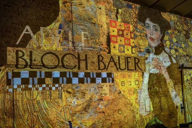 Berlin Prenzlauer Berg; Gustav Klimt: Klimts Kuss - eine immersive Geschichte; Musikbrauerei - 29.01.2023. NUR REDAKTIONELLE NUTZUNG Berlin