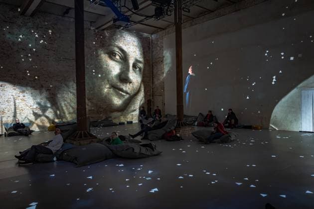 Berlin Prenzlauer Berg; Gustav Klimt: Klimts Kuss - eine immersive Geschichte; Musikbrauerei - 29.01.2023. NUR REDAKTIONELLE NUTZUNG Berlin
