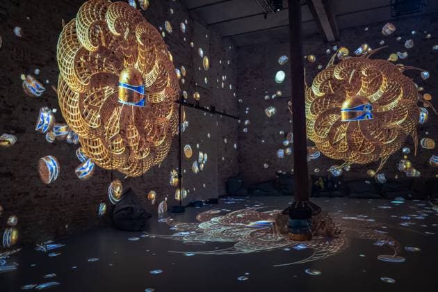 Berlin Prenzlauer Berg; Gustav Klimt: Klimts Kuss - eine immersive Geschichte; Musikbrauerei - 29.01.2023. NUR REDAKTIONELLE NUTZUNG Berlin