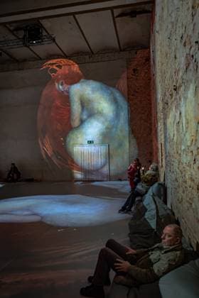 Berlin Prenzlauer Berg; Gustav Klimt: Klimts Kuss - eine immersive Geschichte; Musikbrauerei - 29.01.2023. NUR REDAKTIONELLE NUTZUNG Berlin