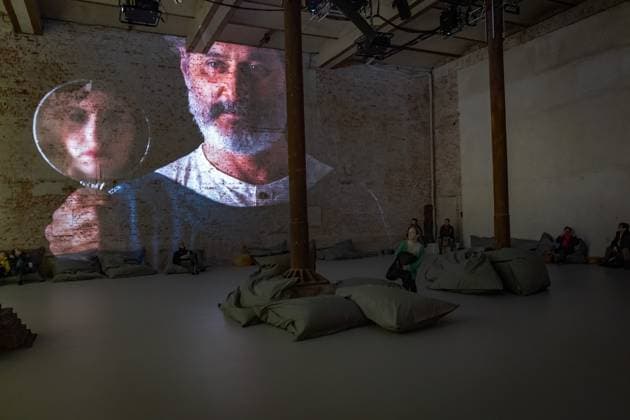 Berlin Prenzlauer Berg; Gustav Klimt: Klimts Kuss - eine immersive Geschichte; Musikbrauerei - 29.01.2023. NUR REDAKTIONELLE NUTZUNG Berlin