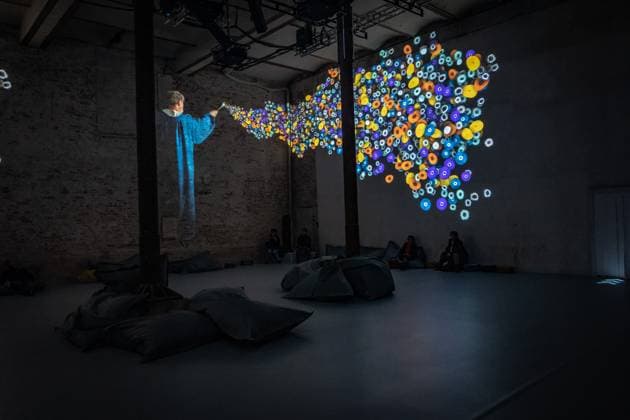 Berlin Prenzlauer Berg; Gustav Klimt: Klimts Kuss - eine immersive Geschichte; Musikbrauerei - 29.01.2023. NUR REDAKTIONELLE NUTZUNG Berlin