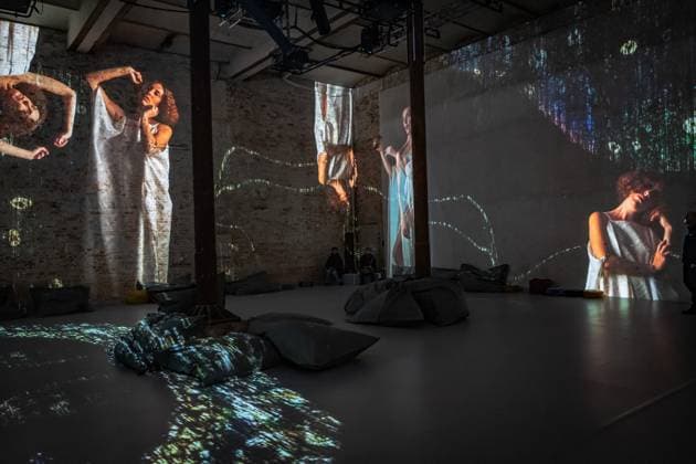 Berlin Prenzlauer Berg; Gustav Klimt: Klimts Kuss - eine immersive Geschichte; Musikbrauerei - 29.01.2023. NUR REDAKTIONELLE NUTZUNG Berlin