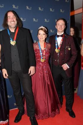 Roland Hefter Musiker Kabarettist Stadttrat Narrhalla Prinzenpaar Ulrike I. Steve I, Muenchen 28.01.2023 Deutsches Theater Narrhalla Soiree Verleihung des Karl Valentinsorden Muenchen