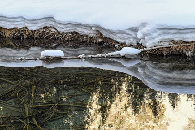 Winter - Winterimpressionen vom Antholzer See am 22.01.2023, Italien, Südtirol Antholz-Anterselva Antholzer See Südtirol Italien *** Winter winter impressions from Lake Antholz on 22 01 2023, Italy, South Tyrol Antholz Anterselva Lake Antholz South Tyrol Italy
