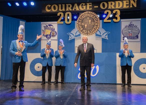 Verleihung des Courageordens an Volker Bouffier 29.01.2023 Bürstadt Verleihung des Courageordens an Volker Bouffier