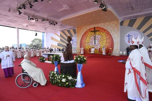 News Themen der Woche KW05 News Bilder des Tages February 1, 2023, Kinshasa: Mass of Pope Francis at Ndolo Airport in Kinshasa on the second day of the Pope s apostolic visit to the Democratic Republic of Congo, 1 February 2023..ANSA VATICAN MEDIA + PRESS OFFICE, HANDOUT PHOTO, NO SALES, EDITORIAL USE ONLY + NPK Kinshasa - ZUMAa110 20230201_zaf_a110_017 Copyright: xVaticanxMediax