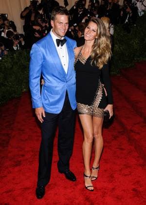 NEW YORK, NY - MAY 06: Gisele Bundchen_Tom Brady attends the Costume Institute Gala for the PUNK: Chaos to Couture exhibition at the Metropolitan Museum of Art on May 6, 2013 in New York City....People: Gisele Bundchen_Tom Brady Manhattan United States Of America - ZUMAs214 20130507_zba_s214_029 Copyright: xSMGx