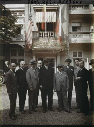 RECORD DATE NOT STATED The Hague, the Netherlands Polish delegation , 1929 - Netherlands - StÃ phane Passet - (August 17-31) (French - ï»¿La Haye , Pays-Bas DÃ lÃ gation polonaise). Group portrait, diplomacy, peace, repairs, man, Human beings, international relations, First World War Copyright: xpiemagsx AKahnlpie020223-17850 !ACHTUNG AUFNAHMEDATUM GESCHÄTZT!