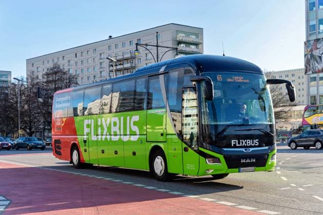 02.02.2023,Berlin,Deutschland,Flixbus 65 Fahrtziel Leipzig. *** 02 02 2023,Berlin,Germany,Flixbus 65 destination Leipzig
