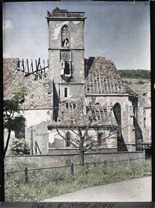 RECORD DATE NOT STATED Thann, Haut-Rhin, Alsace, France old thann, the church , 1917 - Alsace - Paul Castelnau (photographic section of the armies) - (June) (French - ï»¿Thann , Haut-Rhin , Alsace , France Vieux Thann , l Ã glise). Church, ruins, front, bombardment, First World War, France, Thann, old thann, the Church Copyright: xpiemagsx AKahnlpie020223-13527 !ACHTUNG AUFNAHMEDATUM GESCHÄTZT!