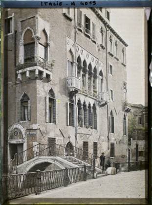 RECORD DATE NOT STATED Venise, Italie Ponte del Devolo Sur Le Rio Osmarin , 1912 - Balkans, Italy - Jean Brunhes and Auguste LÃ on - (October 13 - 27) (French - ï»¿Venise , Italie Ponte del Diavolo sur le rio Osmarin). Civil engineering, balcony , loggia, palace , castle, bridge, Habitat , Architecture, Italy, Venice Copyright: xpiemagsx AKahnlpie020223-15751 !ACHTUNG AUFNAHMEDATUM GESCHÄTZT!