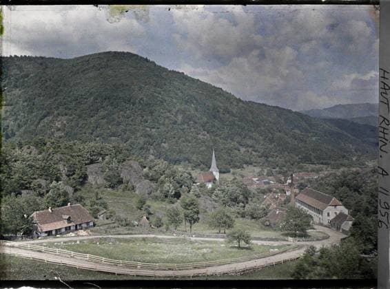 RECORD DATE NOT STATED SIZE, today-rhin, asselance, FRACE , 1917 - Alsace - Paul Castelnau (photographic section of the armies) - (June) (French - ï»¿Sewen , Haut-Rhin , Alsace , France Sewen). Landscape, Mont , Mountain, factory , workshop, fence, front, fireplace, agglomeration panorama, industry, Nature , Environment, Habitat , Architecture, First World War, Economic Activity, France, Seven, Seven Copyright: xpiemagsx AKahnlpie020223-13493 !ACHTUNG AUFNAHMEDATUM GESCHÄTZT!