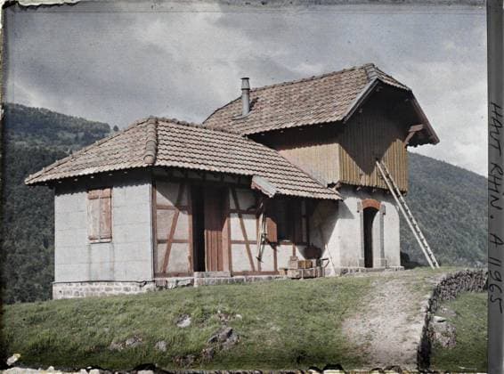 RECORD DATE NOT STATED SIZE, today-rhin, asseas, FRACE CHAUTT CHALET Ã L Alfef , 1917 - Alsace - Paul Castelnau (photographic section of the armies) - (June) (French - ï»¿Sewen , Haut-Rhin , Alsace , France Chalet Ã l Alfeld). Landscape, home, front, Nature , Environment, Habitat , Architecture, First World War, France, chalet at alfeld Copyright: xpiemagsx AKahnlpie020223-13502 !ACHTUNG AUFNAHMEDATUM GESCHÄTZT!