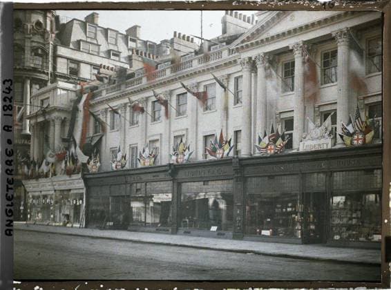 RECORD DATE NOT STATED London, England the Liberty store on Regent Street , 1919 - England - Fernand Cuville - (July 18-23) (French - ï»¿Londres , Angleterre Le magasin Liberty sur Regent street). Shop , store, street , neighborhood, flag, Economic activity, Habitat , Architecture, England, London, Liberty department stores, Regent Street Copyright: xpiemagsx AKahnlpie020223-3179 !ACHTUNG AUFNAHMEDATUM GESCHÄTZT!