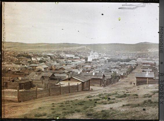 RECORD DATE NOT STATED TroÃ¯tskosavsk, transbaÃ¯kalie panoramic view of the city , 1913 - Mongolia - StÃ phane Passet - (July 6-25) (French - ï»¿TroÃ¯tskosavsk , TransbaÃ¯kalie Vue panoramique de la ville). Landscape, Orthodox Church, Western type architecture, rural architecture, agglomeration panorama, religious architecture, Nature , Environment, Habitat , Architecture Copyright: xpiemagsx AKahnlpie020223-1676 !ACHTUNG AUFNAHMEDATUM GESCHÄTZT!