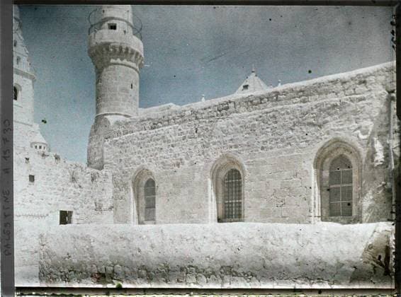 RECORD DATE NOT STATED Jerusalem, Palestine the Cenacle on Mount Sion , 1918 - Near East, Egypt, Palestine, Cyprus - Paul Castelnau (photographic section of the armies) - (January 9 -October 6) (French - ï»¿JÃ rusalem , Palestine Le cÃ nacle sur le mont Sion). Christianity, Islam, minaret, religious architecture, Religion , Habitat , Architecture, Palestine, Jerusalem, the Cenacle (Mt Sion) Copyright: xpiemagsx AKahnlpie020223-302 !ACHTUNG AUFNAHMEDATUM GESCHÄTZT!