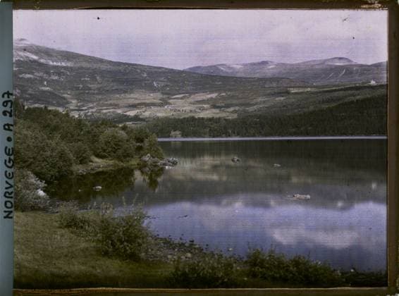 RECORD DATE NOT STATED Jotunheim, Norway Lac , 1910 - Voyage of Albert Kahn and Auguste LÃ on in Scandinavia - (August 9 - September 14) (French - ï»¿Jotunheim , Norvege Lac). Landscape, mont , mountain, valley, exists in high definition, lake , pond, hydrography, Nature , Environment, HD, Jotunheim, lake on the road Copyright: xpiemagsx AKahnlpie020223-15842 !ACHTUNG AUFNAHMEDATUM GESCHÄTZT!
