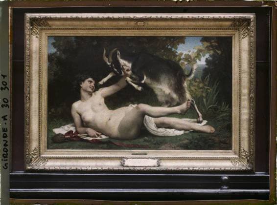 RECORD DATE NOT STATED Bordeaux, France The Table Un Bacchant by William Bouguereau, Museum of Fine Arts , 1920-1921 - Charente, Gironde, Basse -PyrÃ nÃ es, Hautes PyrÃ nÃ es - Fernand Cuville (French - ï»¿Bordeaux , France Le tableau Â«Une bacchanteÂ» de William Bouguereau , musÃ e des Beaux-Arts). Museum, represented animal , fantastic animal, painting, Animal , Art, France, Bordeaux, Museum: Bacchante (Bouguereau) Copyright: xpiemagsx AKahnlpie020223-23450 !ACHTUNG AUFNAHMEDATUM GESCHÄTZT!