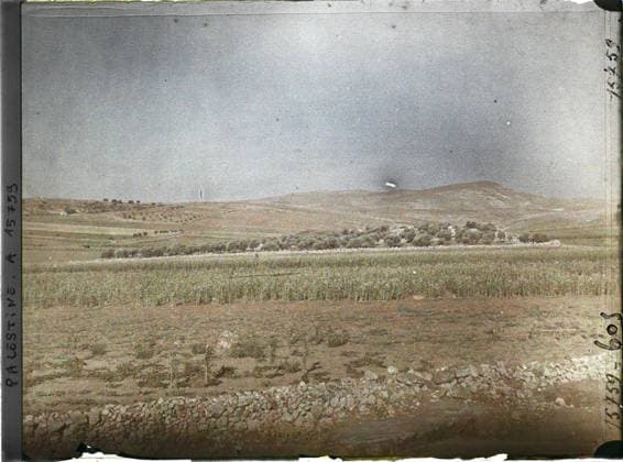 RECORD DATE NOT STATED Surroundings of Bethlehem, Palestine landscape , 1918 - Near East, Egypt, Palestine, Cyprus - Paul Castelnau (photographic section of the armies) - (January 9 -October 6) (French - ï»¿Environs de BethlÃ em , Palestine Paysage). Landscape, Nature , Environment, Palestine, approx. de Bethlehem, Booz and Ruth field Copyright: xpiemagsx AKahnlpie020223-316 !ACHTUNG AUFNAHMEDATUM GESCHÄTZT!