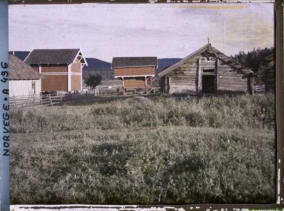 RECORD DATE NOT STATED Notodden, Norway Farm not located, perhaps Notodden? , 1910 - Voyage of Albert Kahn and Auguste LÃ on in Scandinavia - (August 9 - September 14) (French - ï»¿Notodden , Norvege Ferme non localisÃ e , peut-Ãªtre Notodden?). Agriculture , Breeding, Farm, Rural Architecture, Economic activity, Habitat , Architecture, Tinefos, Tinefos Copyright: xpiemagsx AKahnlpie020223-16003 !ACHTUNG AUFNAHMEDATUM GESCHÄTZT!