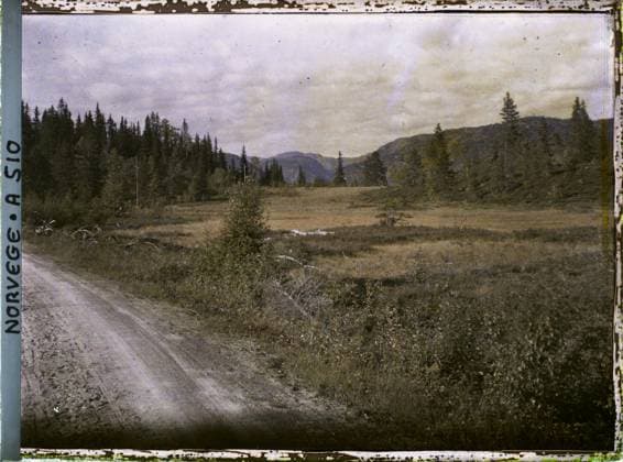 RECORD DATE NOT STATED Near Dalen, Norway Road in the countryside , 1910 - Voyage of Albert Kahn and Auguste LÃ on in Scandinavia - (August 9 - September 14) (French - ï»¿Pres de Dalen , Norvege Route dans la campagne). Landscape, Mont , Mountain, Road, Forest , Wood, Nature , Environment, Route the dual Ã cavity (edland) Copyright: xpiemagsx AKahnlpie020223-16015 !ACHTUNG AUFNAHMEDATUM GESCHÄTZT!