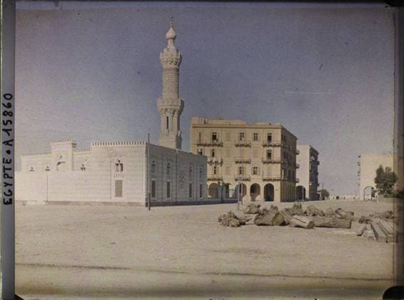 RECORD DATE NOT STATED Port-Said, Egypt, Africa Mosque El Abbassi , 1918 - Near East, Egypt, Palestine, Cyprus - Paul Castelnau (photographic section of the armies) - (January 9 -October 6) (French - ï»¿Port-SaÃ¯d , Egypte , Afrique MosquÃ e el Abbassi). Islam, minaret, home, street , neighborhood, mosque, religious architecture, Religion , Habitat , Architecture, Egypt, Port-Said, the mosque Copyright: xpiemagsx AKahnlpie020223-6961 !ACHTUNG AUFNAHMEDATUM GESCHÄTZT!