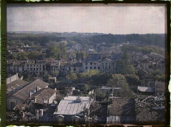 RECORD DATE NOT STATED Verdun , France , 1917 - North of France, Belgium - Paul Castelnau (photographic section of the armies) - (September 1-5) (French - ï»¿Verdun , France). Roof, ruins, front, bombardment, rubble, agglomeration panorama, First World War, Habitat , Architecture, France , Verdun Copyright: xpiemagsx AKahnlpie020223-21191 !ACHTUNG AUFNAHMEDATUM GESCHÄTZT!