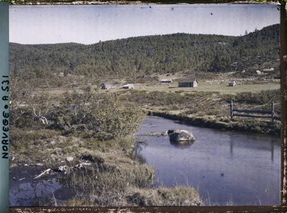 RECORD DATE NOT STATED Roldal, Norway? Water or lake rivers , 1910 - Voyage of Albert Kahn and Auguste LÃ on in Scandinavia - (August 9 - September 14) (French - ï»¿Roldal , Norvege? Cours d eau ou bord de lac). Landscape, conifer, forest , wood, hut, exists in high definition, watercourse, rural architecture, Nature , Environment, HD, Habitat , Architecture, De KaukÃ li Ã arake (Roldal) Copyright: xpiemagsx AKahnlpie020223-15515 !ACHTUNG AUFNAHMEDATUM GESCHÄTZT!