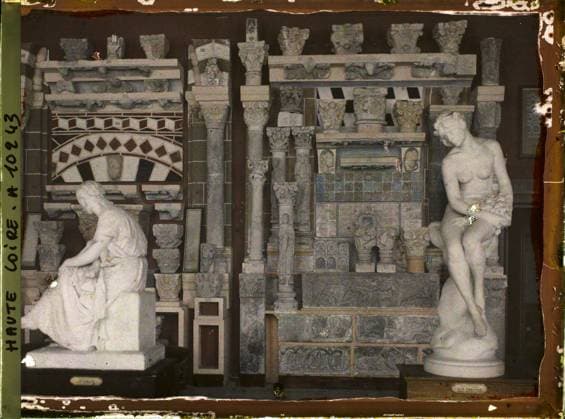 RECORD DATE NOT STATED Le Puy-en-Velay, France Lapidary collections of the Crozatier museum , 1916-1917 - Auvergne - StÃ phane Passet - (September 1916 - February 1917) (French - ï»¿Le Puy-en-Velay , France Collections lapidaires du musÃ e Crozatier). Statue, museum, interior view, sculpture, column, medium age, renaissance, sculpted decor, Habitat , Architecture , Art, France, Puy, lapidary antiques of the 12th century Copyright: xpiemagsx AKahnlpie020223-6595 !ACHTUNG AUFNAHMEDATUM GESCHÄTZT!