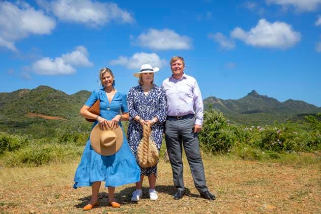 Entertainment Themen der Woche KW05 Entertainment Bilder des Tages 03-02-2023 Antillen Princess Amalia and Queen Maxima and King Willem-Alexander visiting Curacao, part of the Caribbean of the Kingdom, on the 7th day of the visit to the Caribbean. Visiting Hofi Mango, a former sugar plantation that is now a nature park, where, among other things, a horticultural training has been set up. Â  Copyright: xPPEx