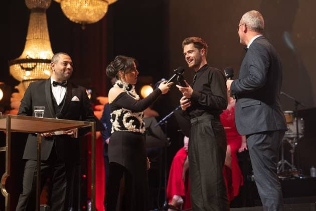 Belgian director Lukas Dhont pictured during the award ceremony of the Ensors Flemish film prizes at the Film Festival Oostende , Saturday 04 February 2023, in Oostende. JAMESxARTHURxGEKIERE 59213830