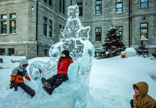 February 4, 2023, Quebec, Quebec, Canada: The opening of the Quebec Winter Carnival finally happened on February 4th at 2 p.m. The opening had been postponed due to the extreme cold first from Friday to Saturday 10 a.m. and then Saturday 4 p.m. Saturday, February 4th at 5 a.m. the temperature was -46 degrees Celsius with the wind factor in the Old Capital. Quebec Canada - ZUMAs278 20230204_zip_s278_009 Copyright: xSerkanxSenturkx