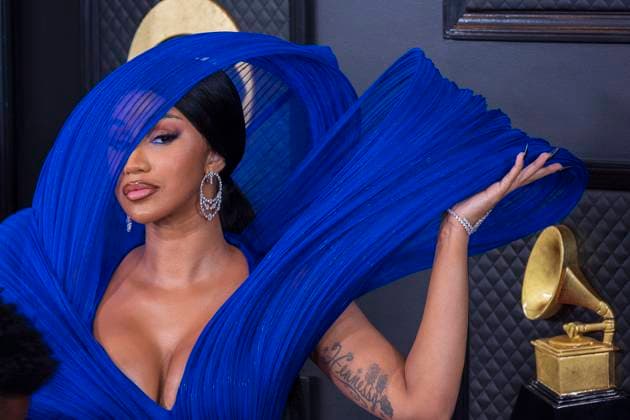 February 5, 2023, Los Angeles, California, USA: Cardi B on the red carpet of the 65th Annual Grammy Awards held on Sunday February 5, 2023 at Crypto Arena in Los Angeles, California. PI Los Angeles USA - ZUMAp124 20230205_zaa_p124_013 Copyright: xJAVIERxROJASx
