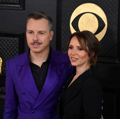 Purple Disco Machine and guest attend the 65th annual Grammy Awards at the Crypto.com Arena in Los Angeles on Sunday, February 5, 2023.  LAP20230205260 JIMxRUYMEN