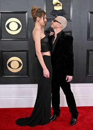 65th Annual Grammy Awards held at Crypto Arena - Arrivals Featuring: Charlotte Lawrence and Andrew Watt Where: Los Angeles, California, United States When: 05 Feb 2023 Credit: BauerGriffin INSTARimages Copyright: xAXELLExWOUSSENx 52416309 EDITORIAL USE ONLY. NOT FOR USE BY NEWSPAPERS BASED IN THE UK.