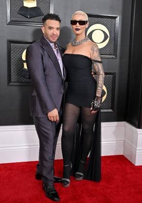 65th Annual Grammy Awards held at Crypto Arena - Arrivals Featuring: Jason Lee and Amber Rose Where: Los Angeles, California, United States When: 05 Feb 2023 Credit: BauerGriffin INSTARimages Copyright: xAXELLExWOUSSENx 52416226 EDITORIAL USE ONLY. NOT FOR USE BY NEWSPAPERS BASED IN THE UK.
