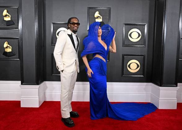 65th Annual Grammy Awards held at Crypto Arena - Arrivals Featuring: Offset and Cardi B Where: Los Angeles, California, United States When: 05 Feb 2023 Credit: BauerGriffin INSTARimages Copyright: xAXELLExWOUSSENx 52416150 EDITORIAL USE ONLY. NOT FOR USE BY NEWSPAPERS BASED IN THE UK.