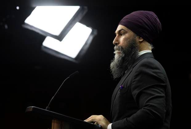 February 6, 2023, Ottawa, ON, Canada: New Democratic Party leader Jagmeet Singh is seen during a news conference, Monday, February 6, 2023 in Ottawa on Parliament Hill. Ottawa Canada  - ZUMAc35_ 20230206_zaf_c35_007 Copyright: xAdrianxWyldx