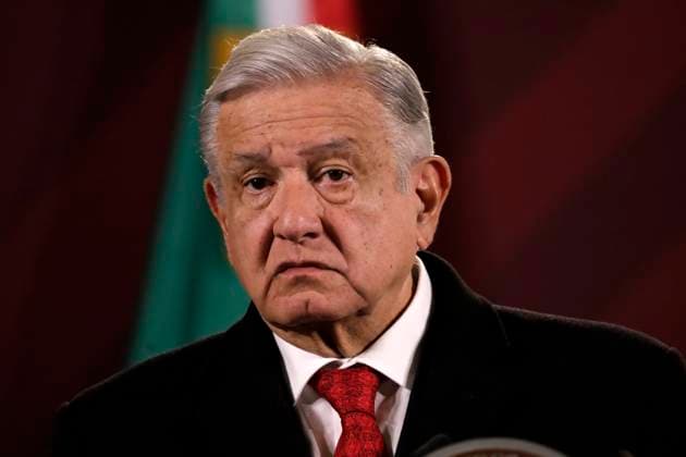 President of Mexico in press conference before reporters February 6, 2023, Mexico City, Mexico: Mexican President Andres Manuel Lopez Obrador at his daily morning conference before reporters at the National Palace in Mexico City, Mexico. on February 6, 2023 in Mexico City, Mexico (Photo by Luis Barron Eyepix Group). Copyright: xLuisxBarronx xEyepixxGroupx LB20230206_AMLO14
