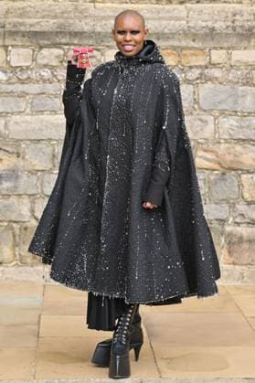 . 07 02 2023. Windsor, United Kingdom. Singer Deborah Dyer (known as Skin) with her OBE after an Investiture at Windsor Castle, United Kingdom.  xPoolx xi-Imagesx IIM-24132-0009
